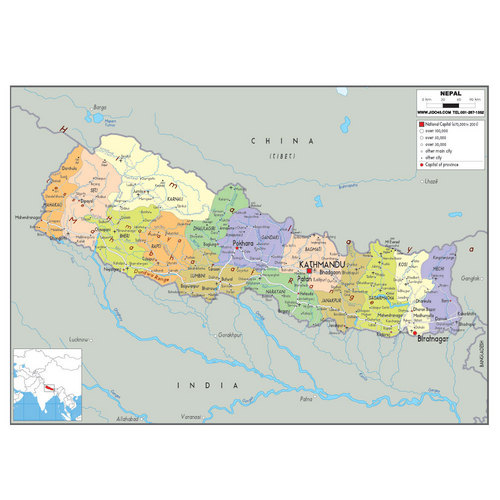 네팔(nepal map)지도