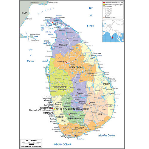스리랑카(srilanka map)지도