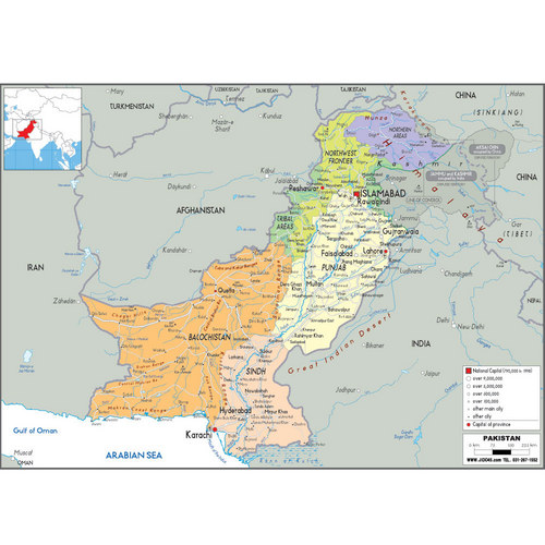 파키스탄(pakistan map)지도