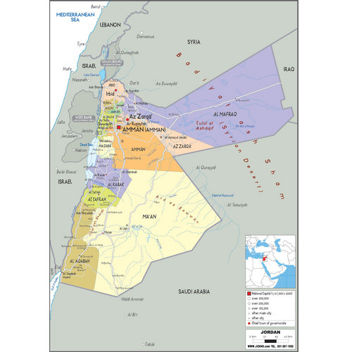 요르단(jordan map)지도