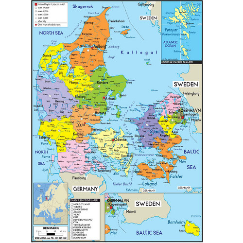 덴마크(denmark map)지도