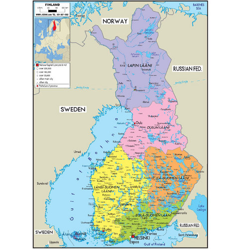 핀란드(finland map)지도
