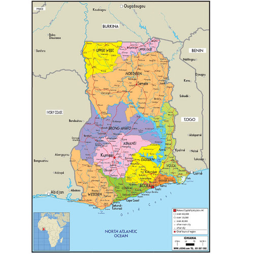 가나(ghana map)지도