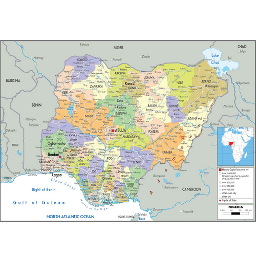 나이지리아(nigeria map)지도