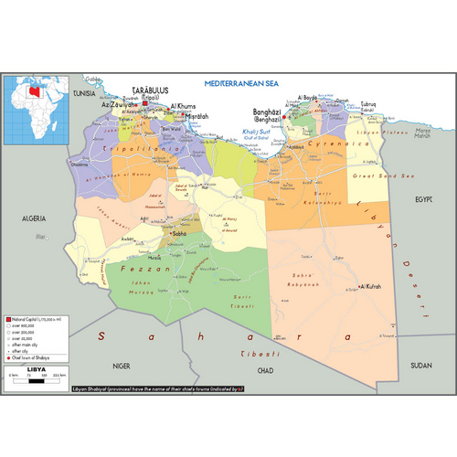 리비아(libya map)지도