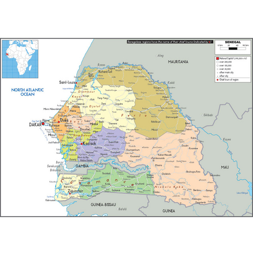 세네갈(senegal map)지도