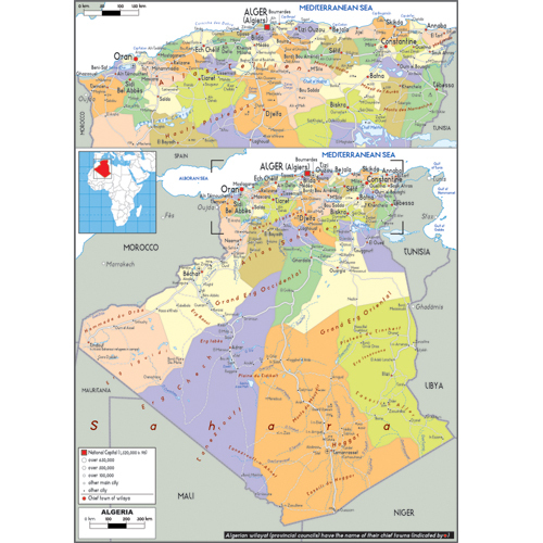 알제리(algeria map)지도