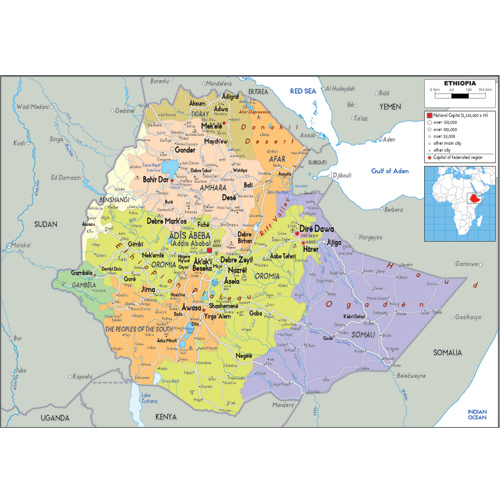 에티오피아(ethiopia map)지도