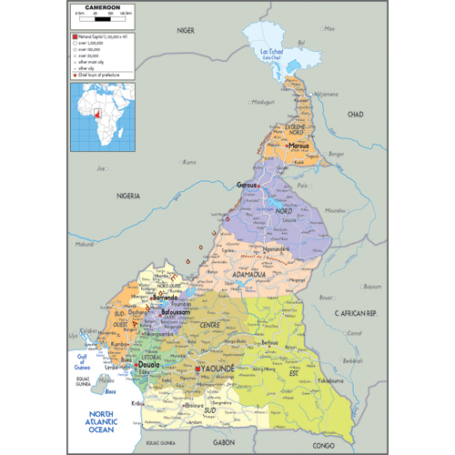 카메룬(cameroon map)지도