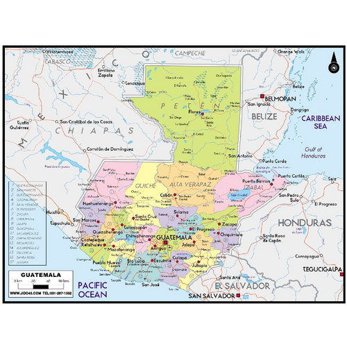 과테말라(guatemala map)지도