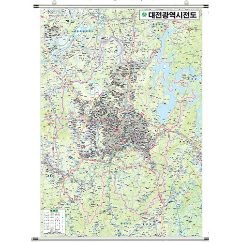 대전광역시 지도 - 족자형 