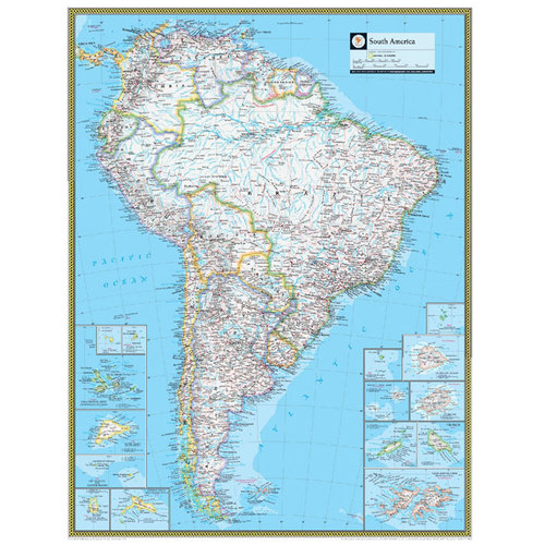 남아메리카전도-코팅　　　　
