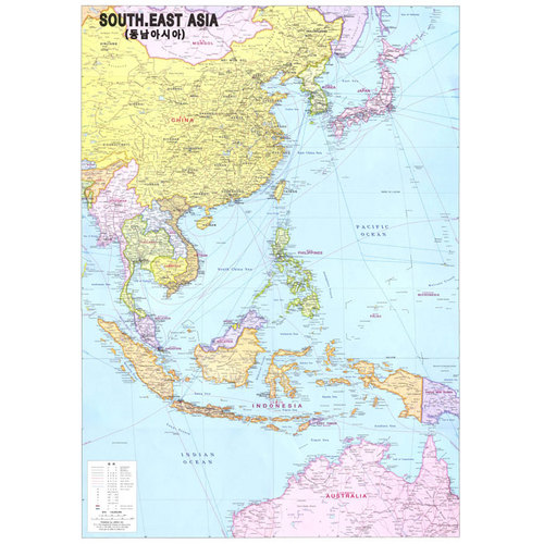 동남아시아전도-코팅